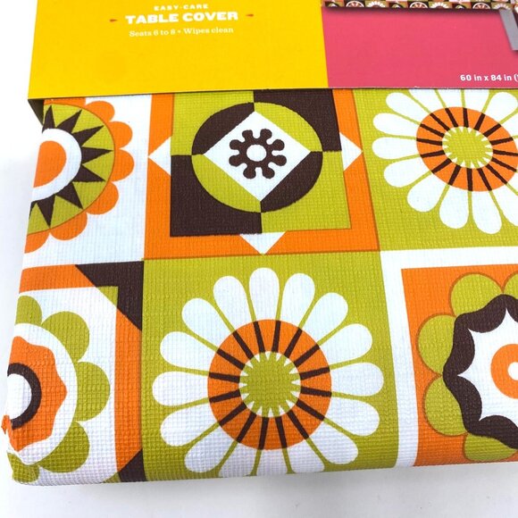 Día de Muertos 84"x60" Peva Table Cover Halloween Day Of The Dead '70's - Picture 6 of 9